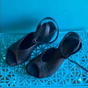 Ankle strap platforms